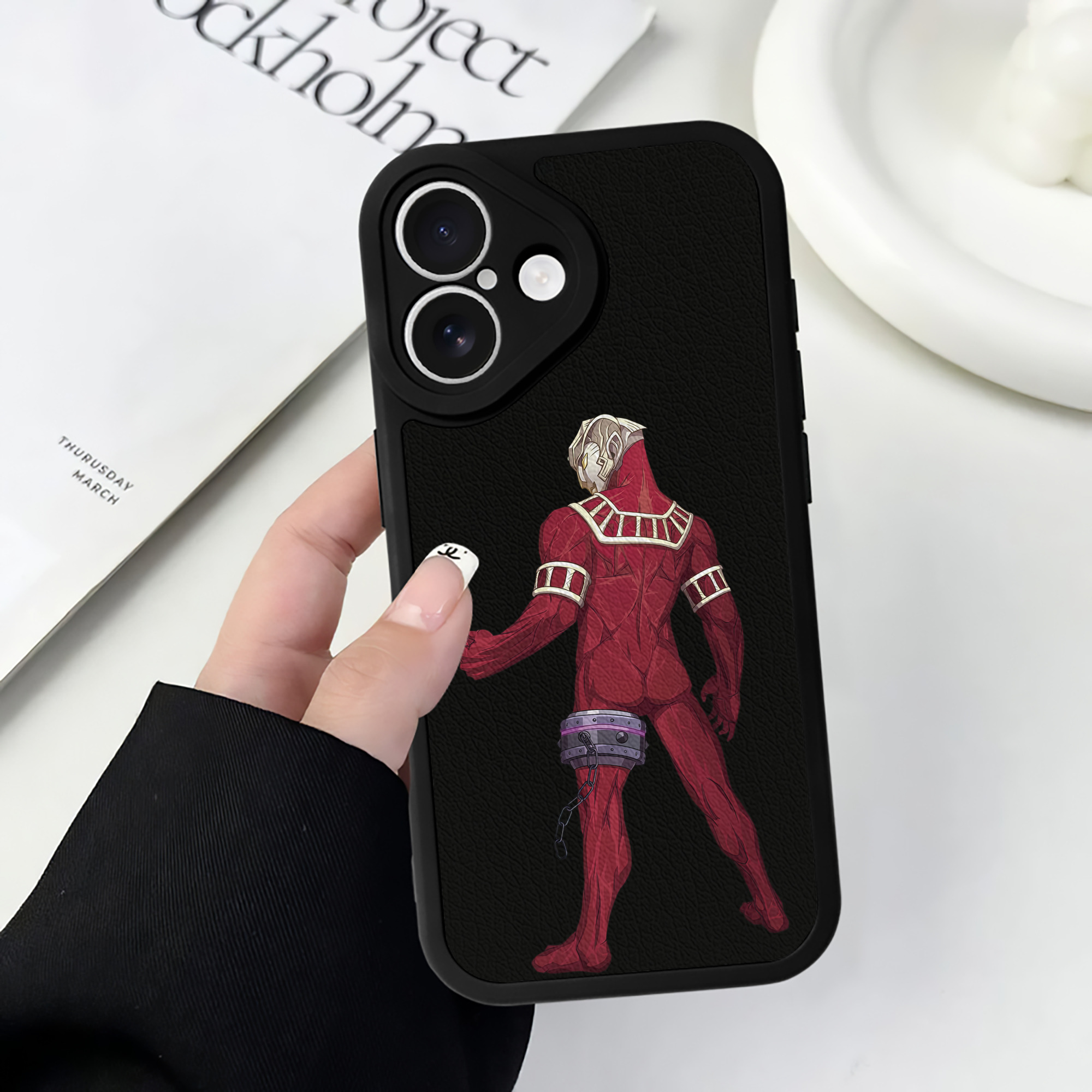 （画像用） ウルトラマン Ultraman 【iPhone 16シリーズ対応】シリコンスマホケース（レザー調） 材質：シリコン